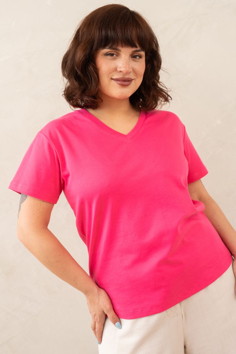 Polo Emi (nuevos colores) - Rosado Intenso, S