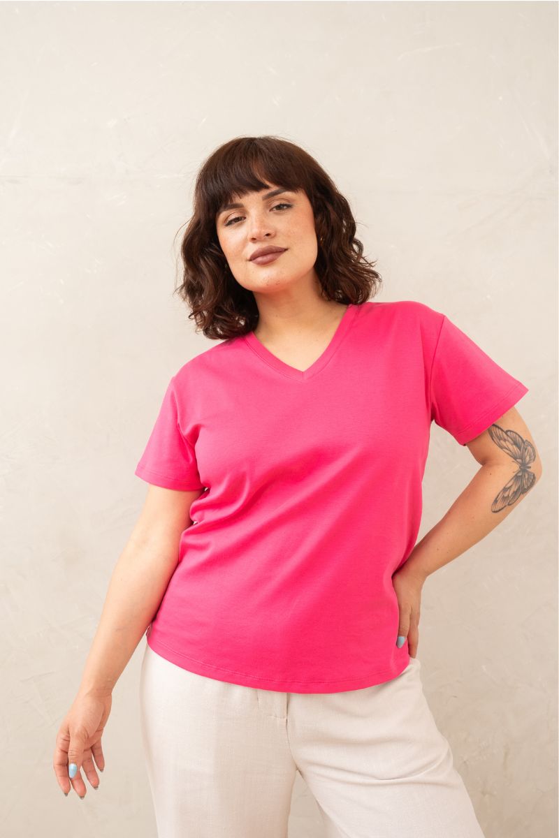 Polo Emi (nuevos colores) - Rosado Intenso, M