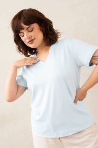 Polo Emi | Cuello V manga clásica - Image 18