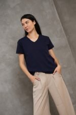 Polo Emi | Cuello V manga clásica
