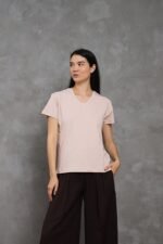 Polo Emi | Cuello V manga clásica - Imagen 21