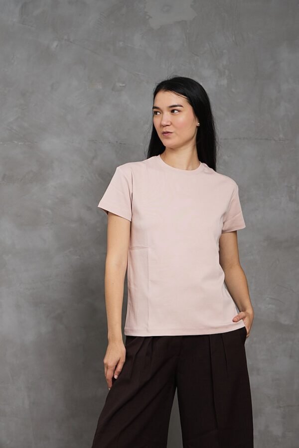 Polo Isa | cuello redondo manga clásica<span> - </span>Fresa Milkshake, XS