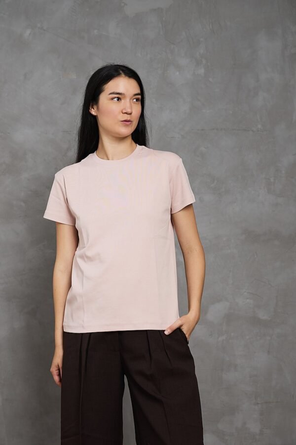 Polo Isa | cuello redondo manga clásica<span> - </span>Fresa Milkshake, L