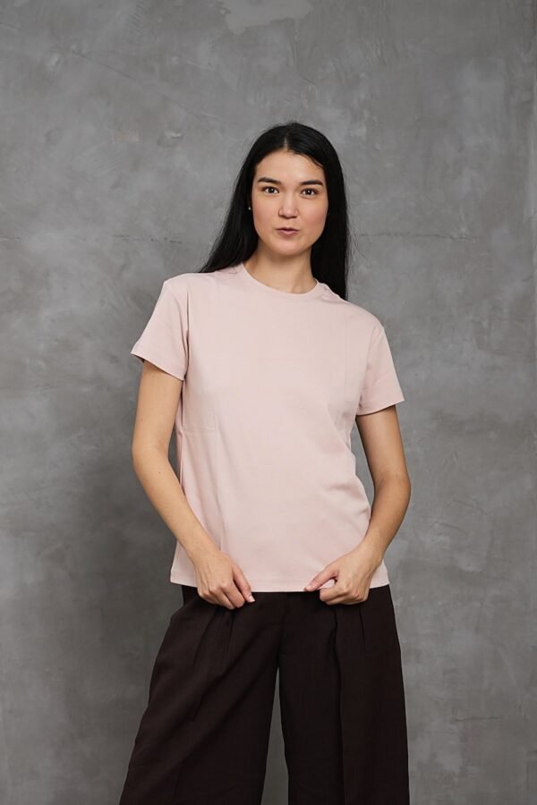 Polo Isa | cuello redondo manga clásica<span> - </span>Fresa Milkshake, S