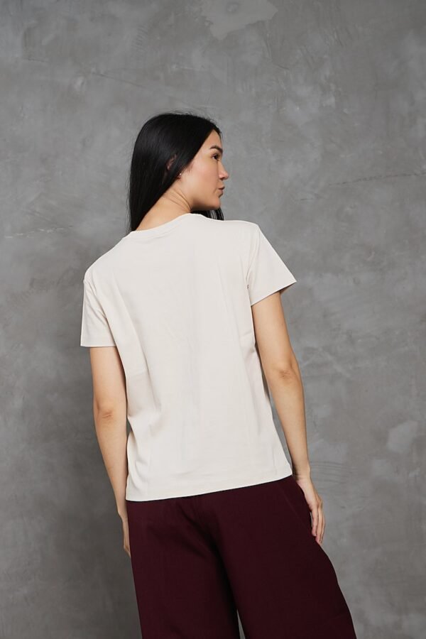 Polo Isa | cuello redondo manga clásica<span> - </span>Latte, S