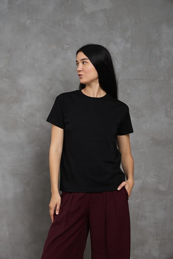 Polo Isa | cuello redondo manga clásica<span> - </span>Negro, M