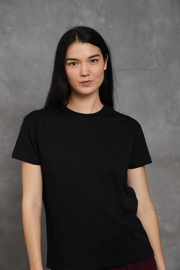 Polo Isa | cuello redondo manga clásica<span> - </span>Negro, XL