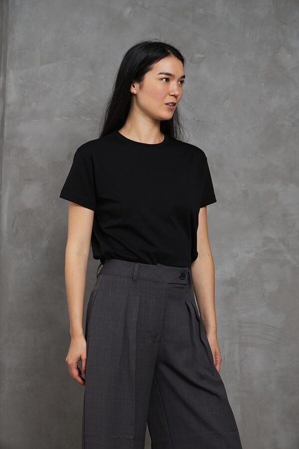 Polo Isa | cuello redondo manga clásica<span> - </span>Negro, S