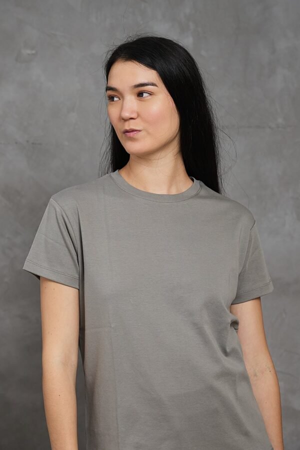 Polo Isa | cuello redondo manga clásica<span> - </span>Plomo, XL