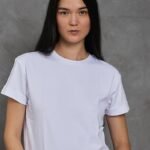Polo Lia | Cuello redondo manga con doblez