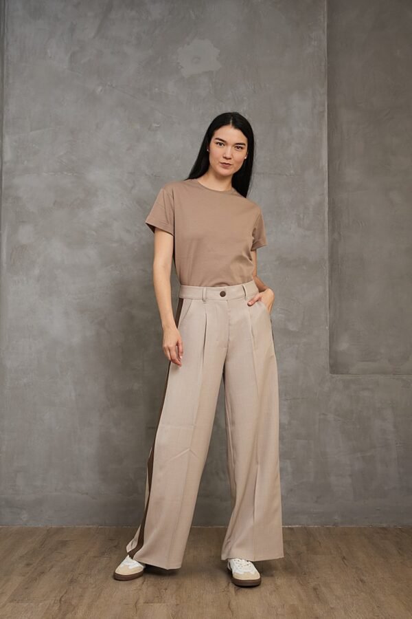 Pantalón Sastrero SIDE<span> - </span>M, Beige claro | Cocoa