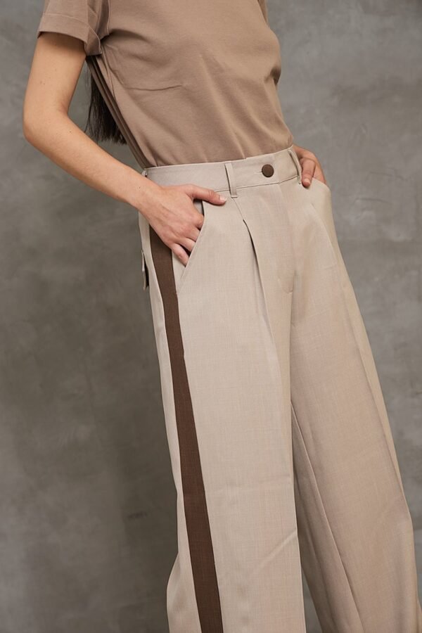 Pantalón Sastrero SIDE<span> - </span>L, Beige claro | Cocoa