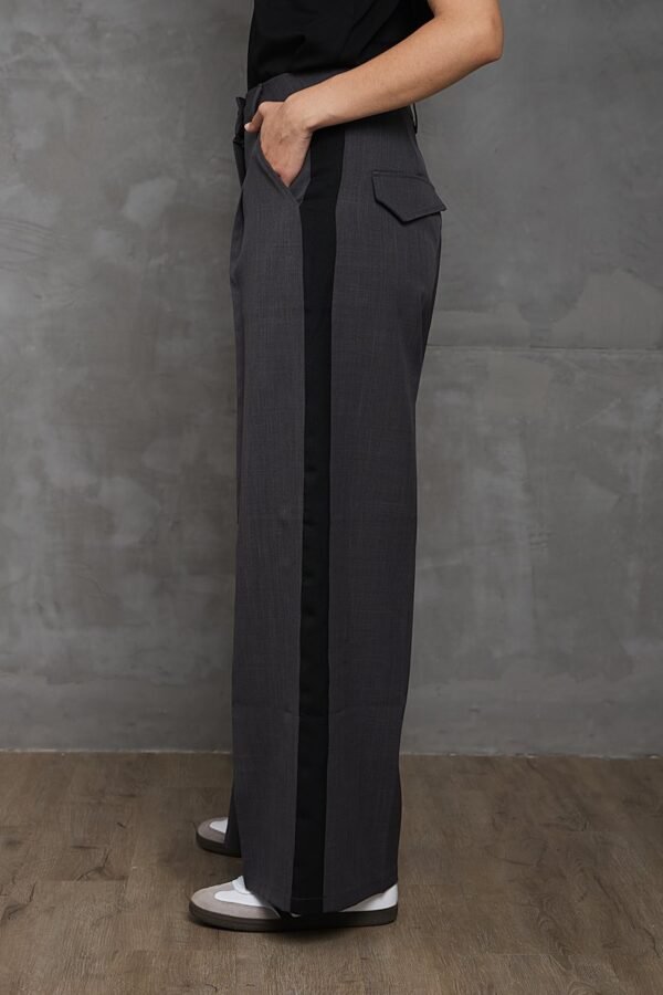 Pantalón Sastrero SIDE<span> - </span>S, Gris | Negro
