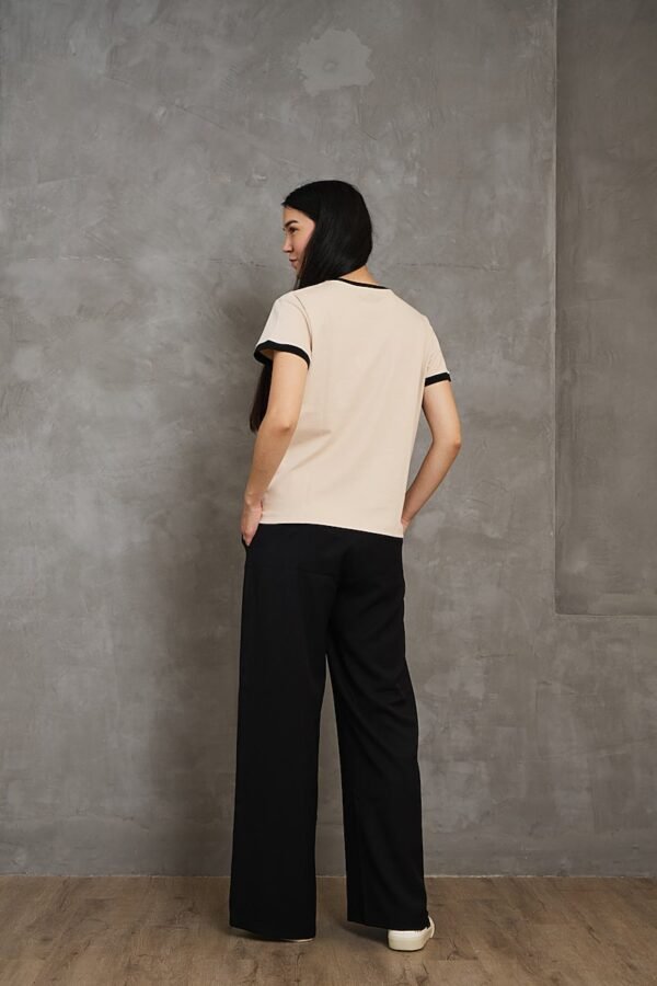 Polo Vico | Cuello redondo bicolor<span> - </span>Cappuccino negro, S