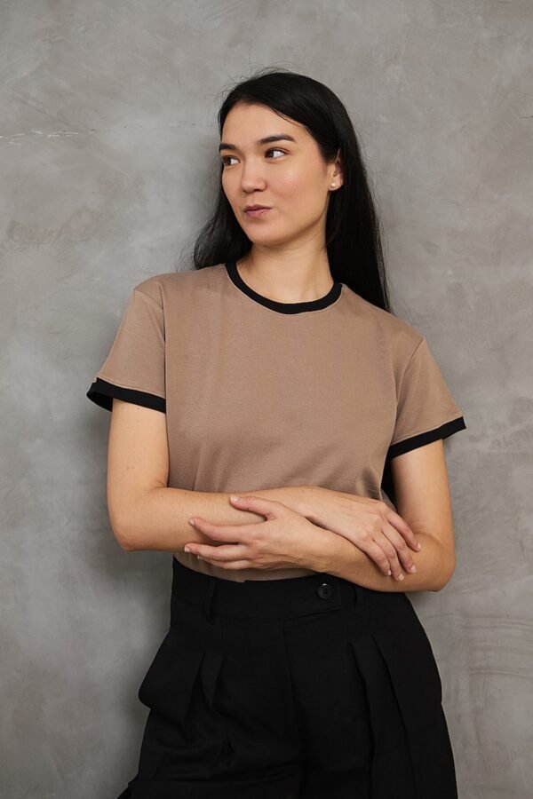 Polo Vico | Cuello redondo bicolor<span> - </span>Cocoa negro, L