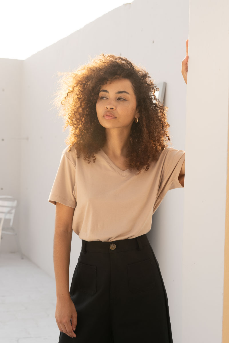 Polo Emi - Beige, XS