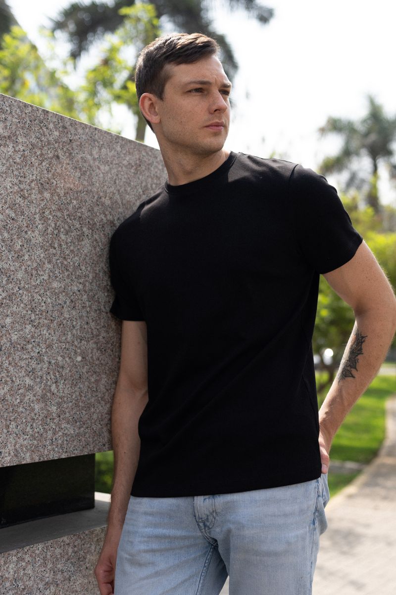 Polo Hombre - Negro, M