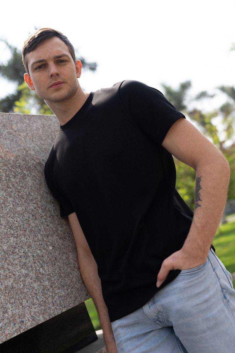 Polo Hombre - Negro, S