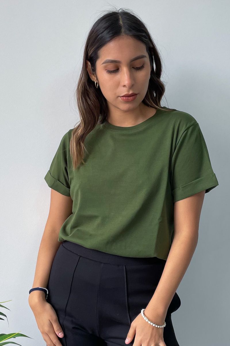 Polo Lía (básicos clásicos) - Verde Militar, S