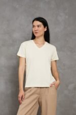 Polo Emi | Cuello V manga clásica - Imagen 5